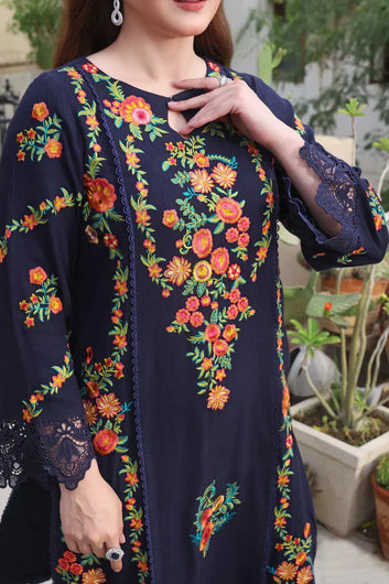 Asim Jofa-3PC LUXURY LAWN EMBROIDERED DRESS
