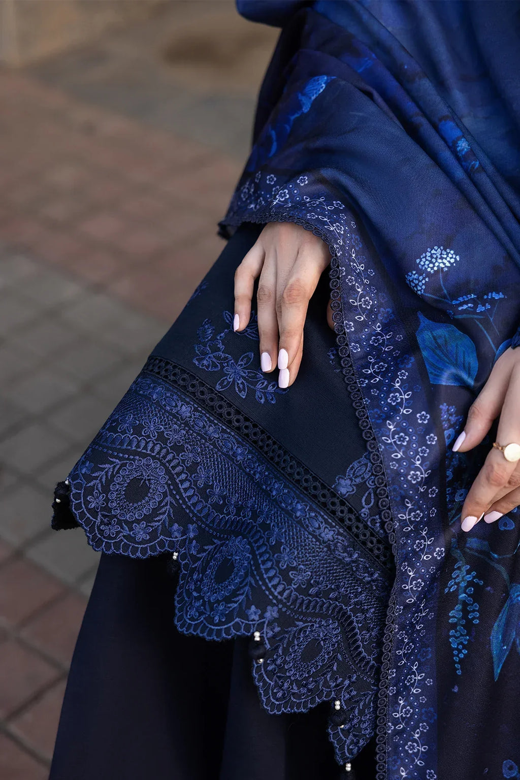 Farasha-3PC LUXURY LAWN EMBROIDERED DRESS