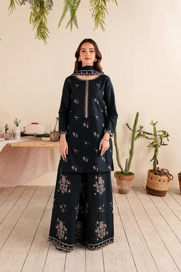 BATIK-3PC LAWN EMBROIDERED SHIRT LAWN EMBROIDERED SHAWL AND EMB TROUSER