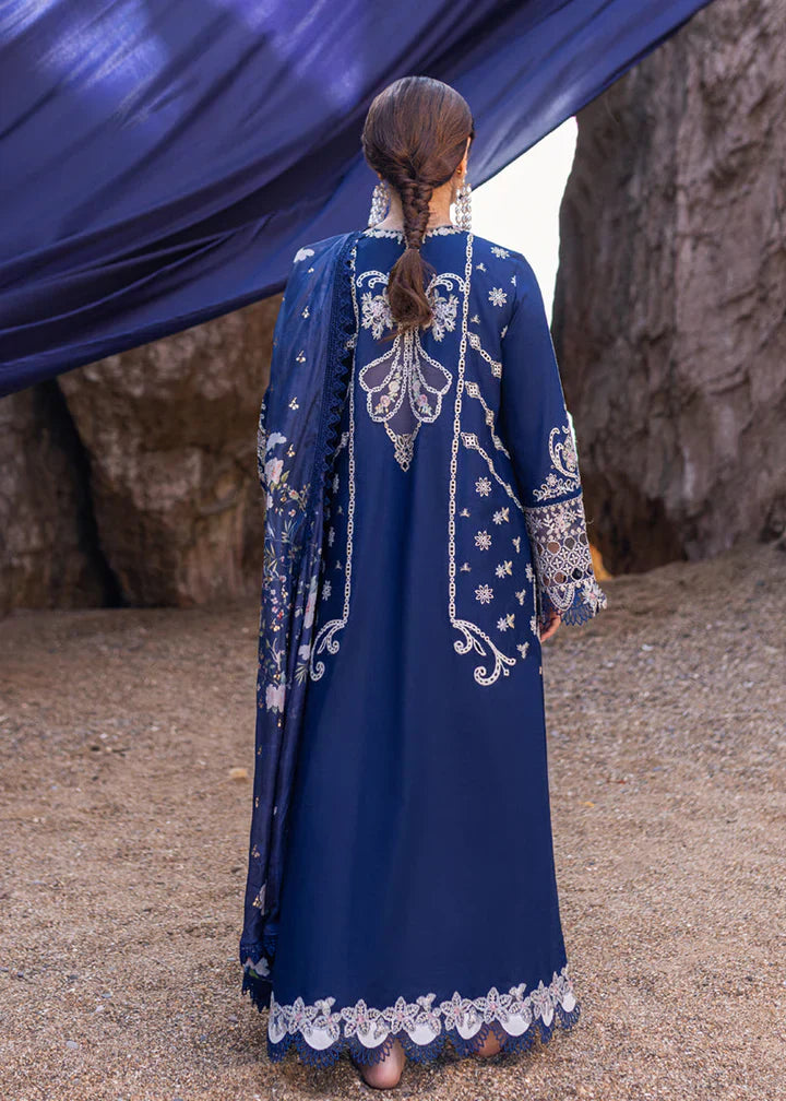 Qalamkar-3PC LUXURY LAWN EMBROIDERED DRESS