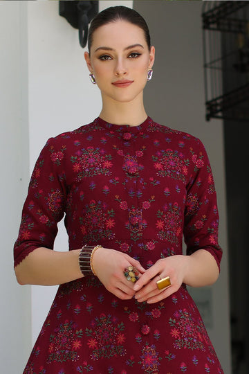 Embroidered Luxury Lawn Unstitched 3Pc | 5012