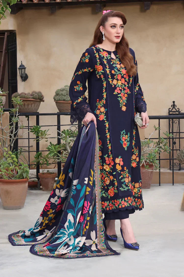 Asim Jofa-3PC LUXURY LAWN EMBROIDERED DRESS