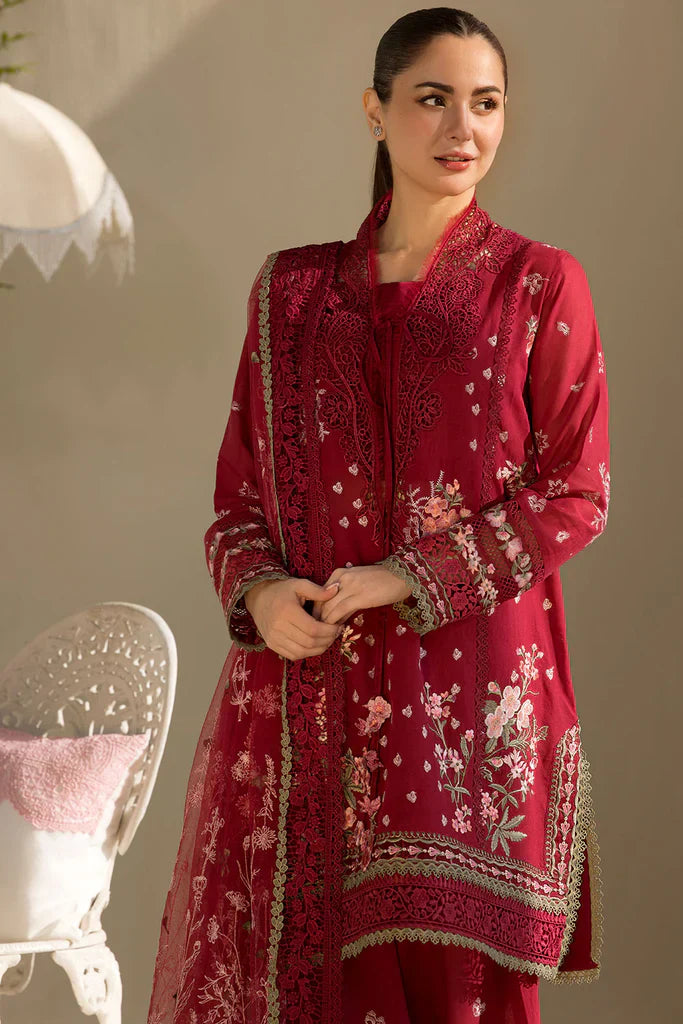 Sobia Nazir-3PC LUXURY LAWN EMBROIDERED DRESS