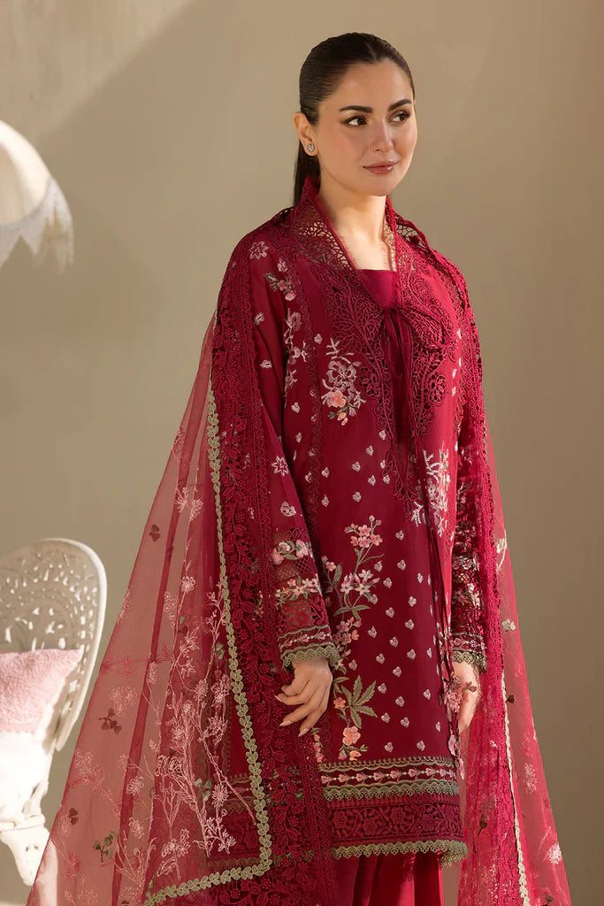 Sobia Nazir-3PC LUXURY LAWN EMBROIDERED DRESS