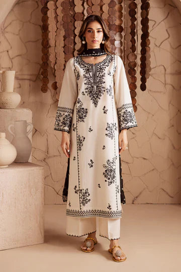 Batik Embroidered Lawn 3pc Suit