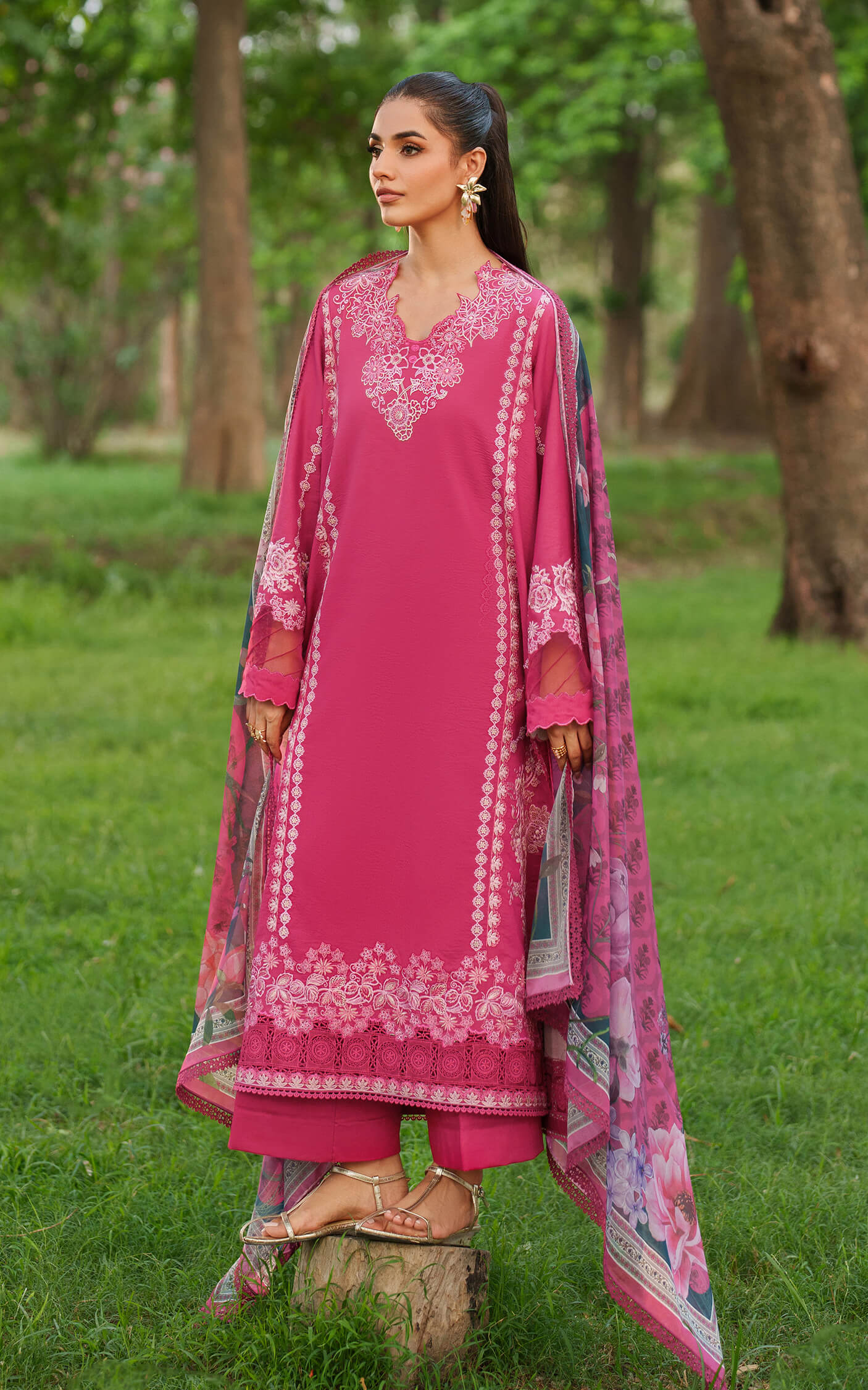 Pink Reverie LUXURY LAWN EMBROIDERED