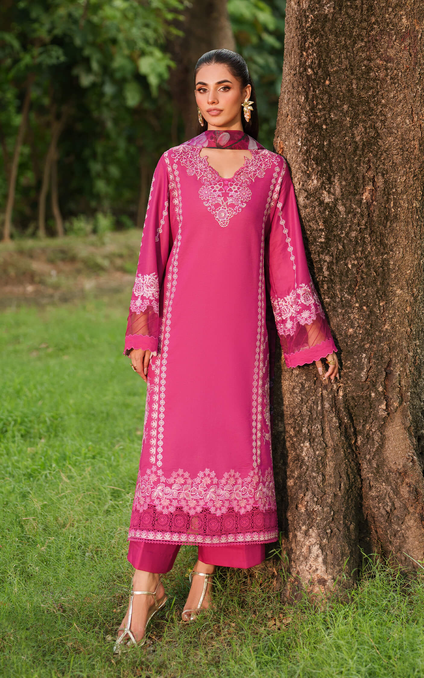 Pink Reverie LUXURY LAWN EMBROIDERED