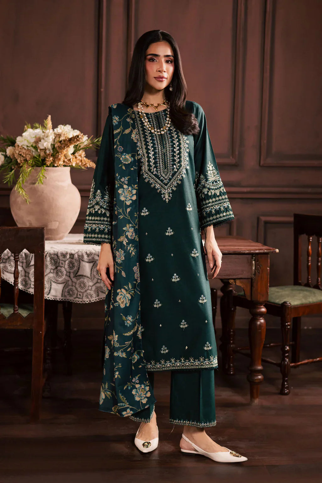 Batik 3Pc - Embroidered Lawn Dress