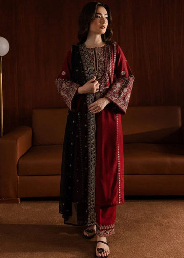 Lamar 3Pc - Embroidered Lawn Dress