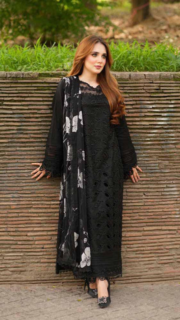Embroidered Lawn Unstitched 3PC Set | MM1217